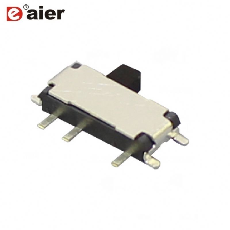 Metal 50mA Single Pole Mini Horizontal 2 Position SMD Slide Switch