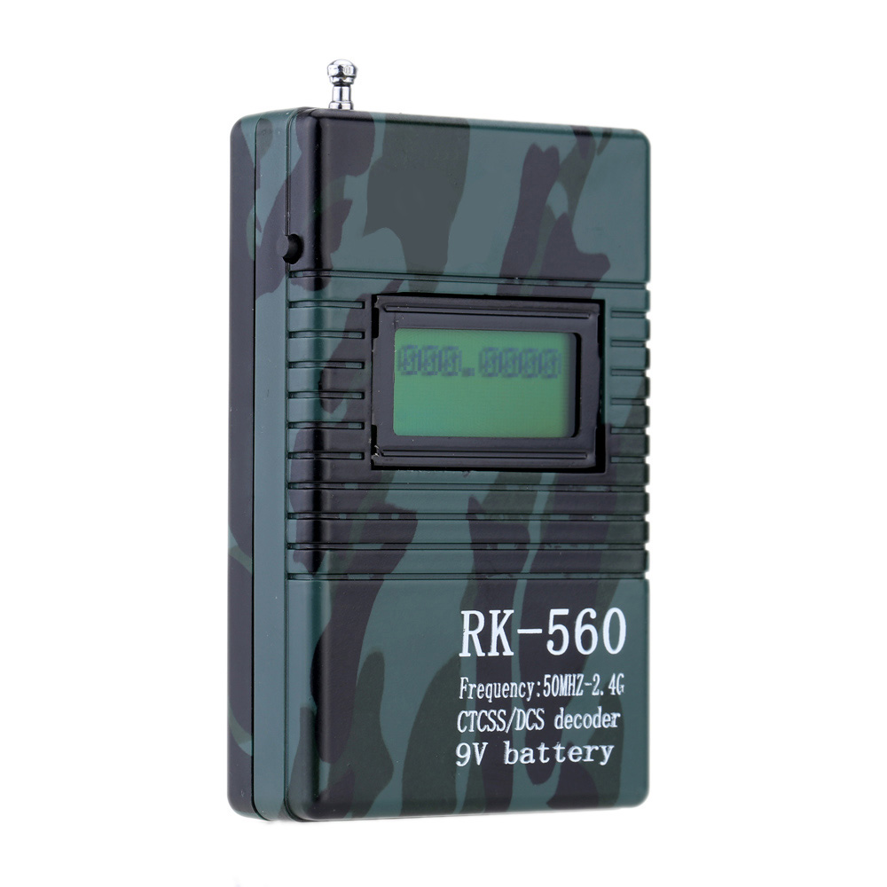 Accurate RK560 50MHz-2.4GHz Portable Handheld Frequency Counter DCS CTCSS Radio Testing Frequency Meter Counter