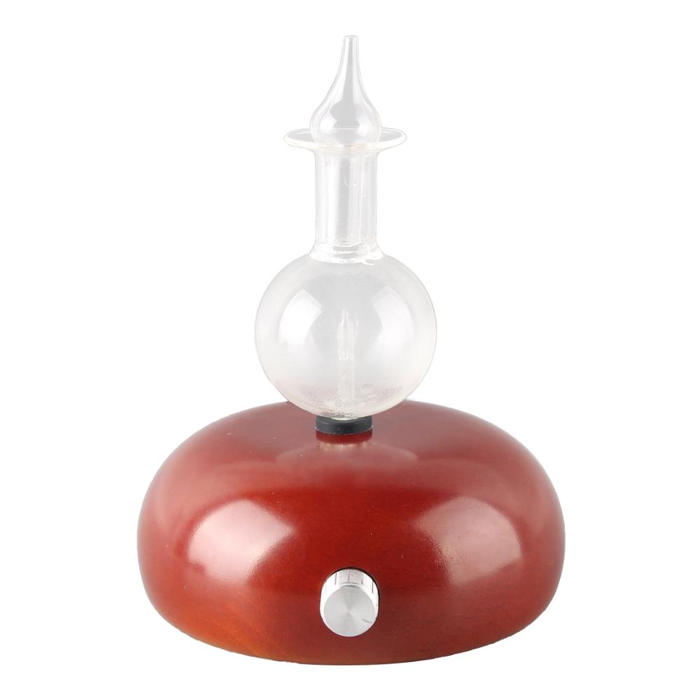 No Heat No Water & Only Essential Oils Nebulizer Gift Romantic Scent Mist Diffuser, Aromatherapy Red Wood Glass Diffuser