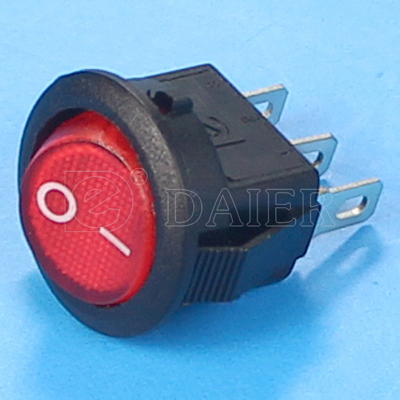 Round Button 250v Rocker Switch T85 Rocker Switch T85/55 Seat Heater Rocker Switch