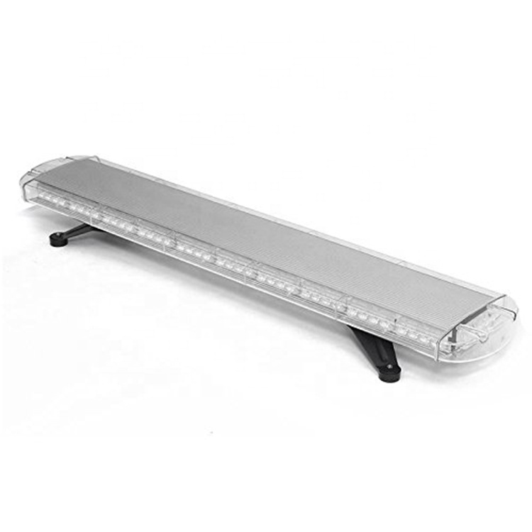 47 88 LED Amber White High Intensity Construction Emergency Warning Strobe Light Bar Rooftop Low Profile Law Enforcement Hazard