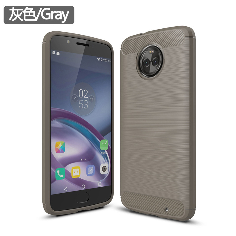 2017 New Arrival Carbon Fiber Tpu case for Motorola Moto X4 brushed tpu soft cover for Motorola Moto X4