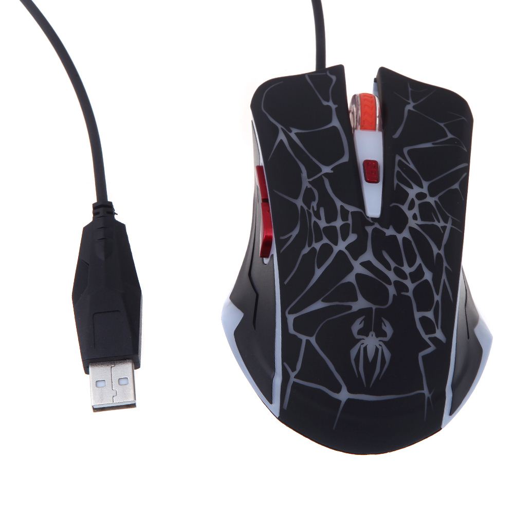NEW Arrival Wired Gaming Mouse Gamer USB Optical Computer Mouse 2400DPI Printing 6 Buttons Optical USB LED for PC Laptop Tablet