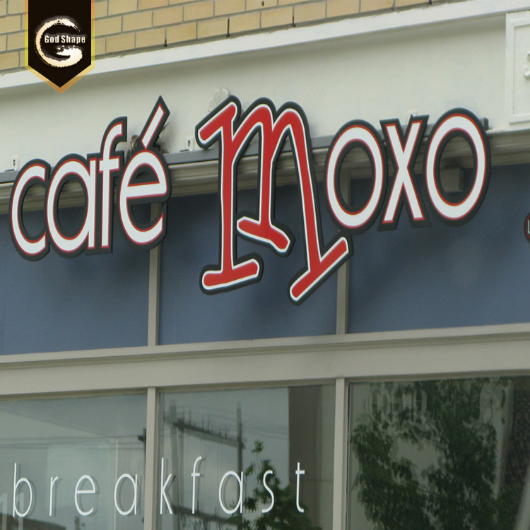Custom Company Brand Logo Sign Metal Aluminum Sign Advertising sign