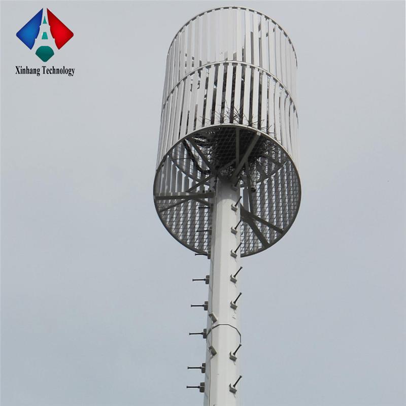 15m steel monopoles mast telecom torch lowest price monopole antenna tower