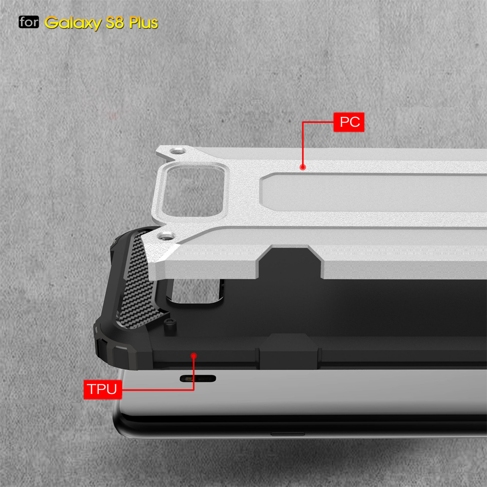 PC+TPU 2in1 shockproof  Armor Hard case For Samsung galaxy S8 Plus