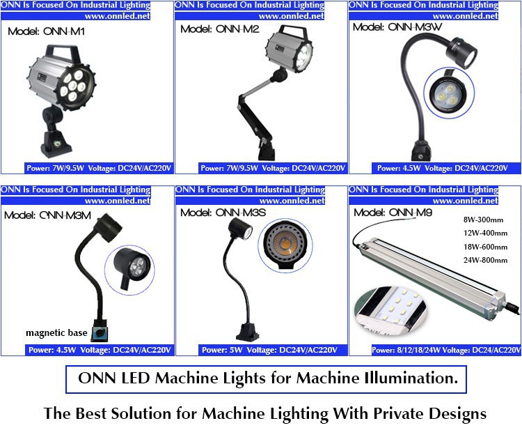 ONN-M2 Led Lights Flexible Arm , IP65 Long Arm Lights for CNC Machine
