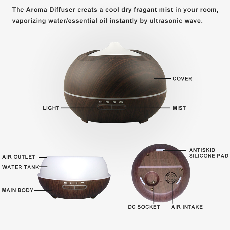 2019 New Design Cordless Air Aroma Diffuser Mini Aroma Diffuser