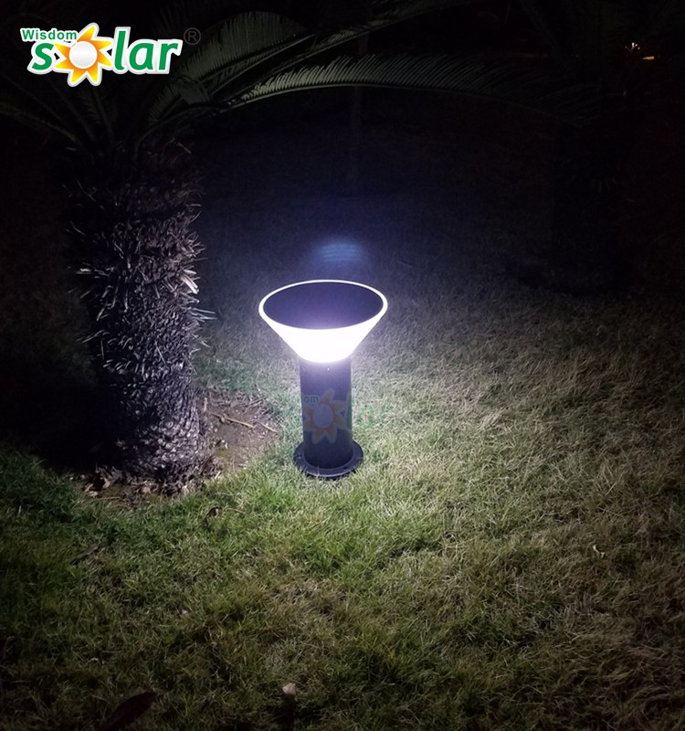 outdoor solar stainless steel solar led garden light bollard light