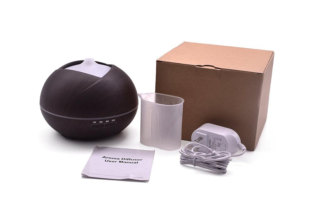 300ml Essential Oil Humidifier with Wood Design Aromatherapy Diffuser for Amazon Drop Ship