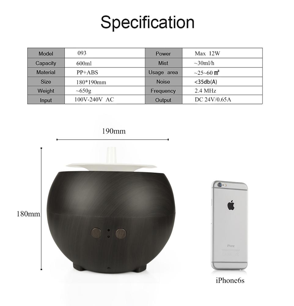 2019 Best Wholesale Aroma Diffuser Wood Ultrasonic, New Design Essential Oil Diffuser Wood Grain, Diffuser Aromatherapy Wood