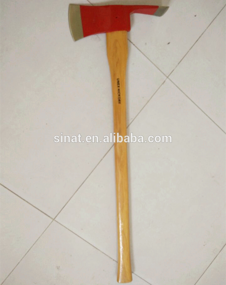 Fire fighting steel forged fireman Pickaxe Pulaski with 90cm wood handle