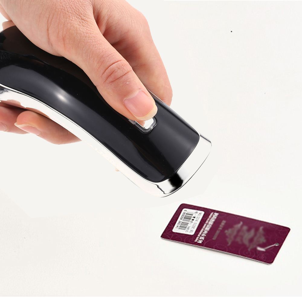 High Speed 2.4G Wireless Barcode Scanner Handheld Scanning 1D Bar Code Reader Decoder Built in Rechargeable lithium battery