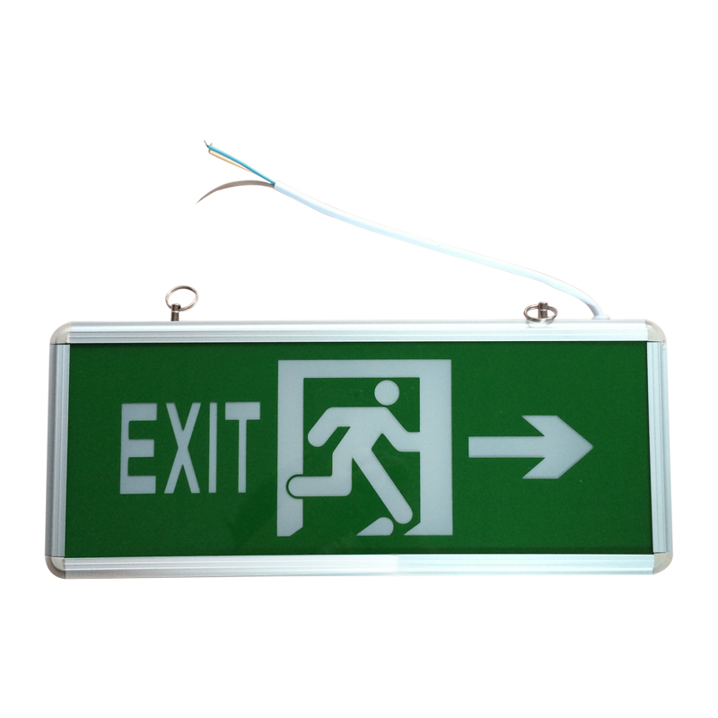Double sided led indicator open sign emergency light maintained rechargeable exit sign light