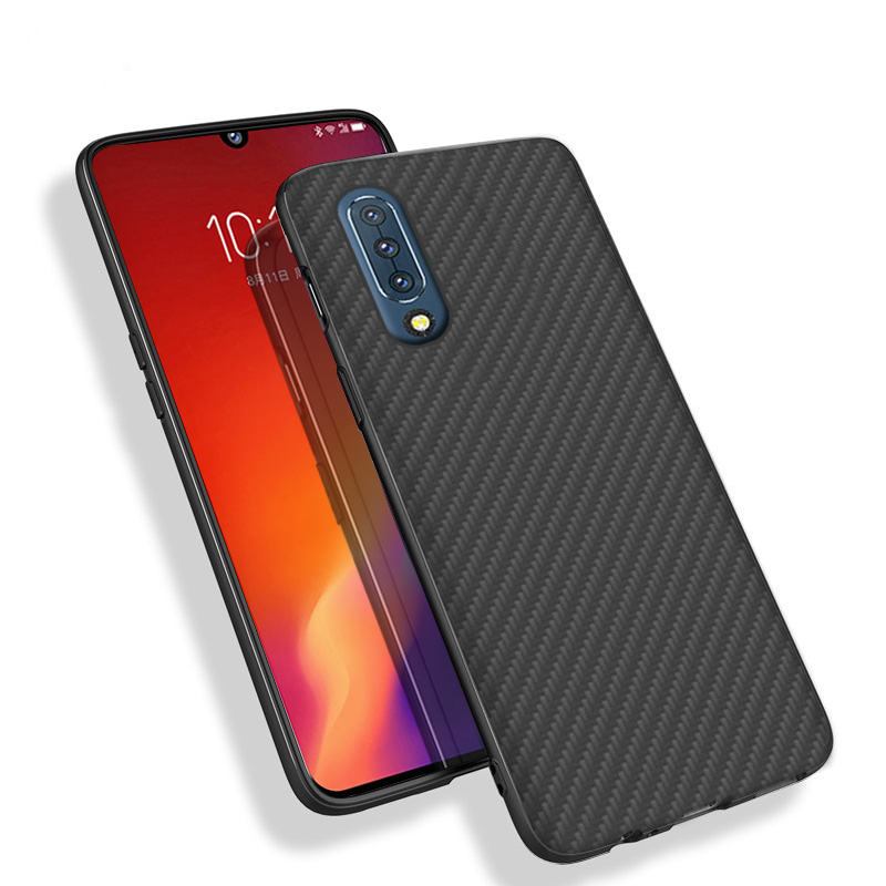 Premium Carbon Fiber  Case Full Sides Protective Shell Back shockproof Cover Design For Lenovo Z6