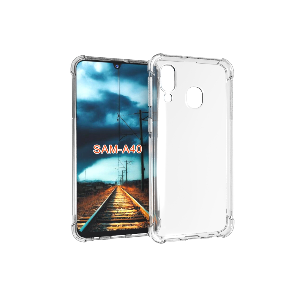 Transparent Shockproof soft  case For Samsung galaxy A40 Tpu cover