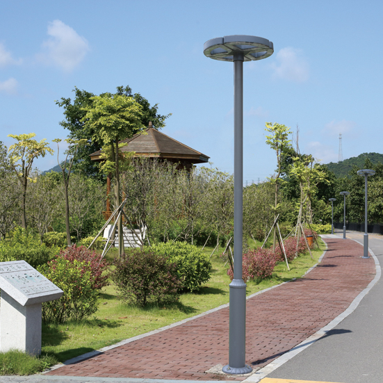 outdoor street light pole solar motion sensor light road post lightSolar power green energy