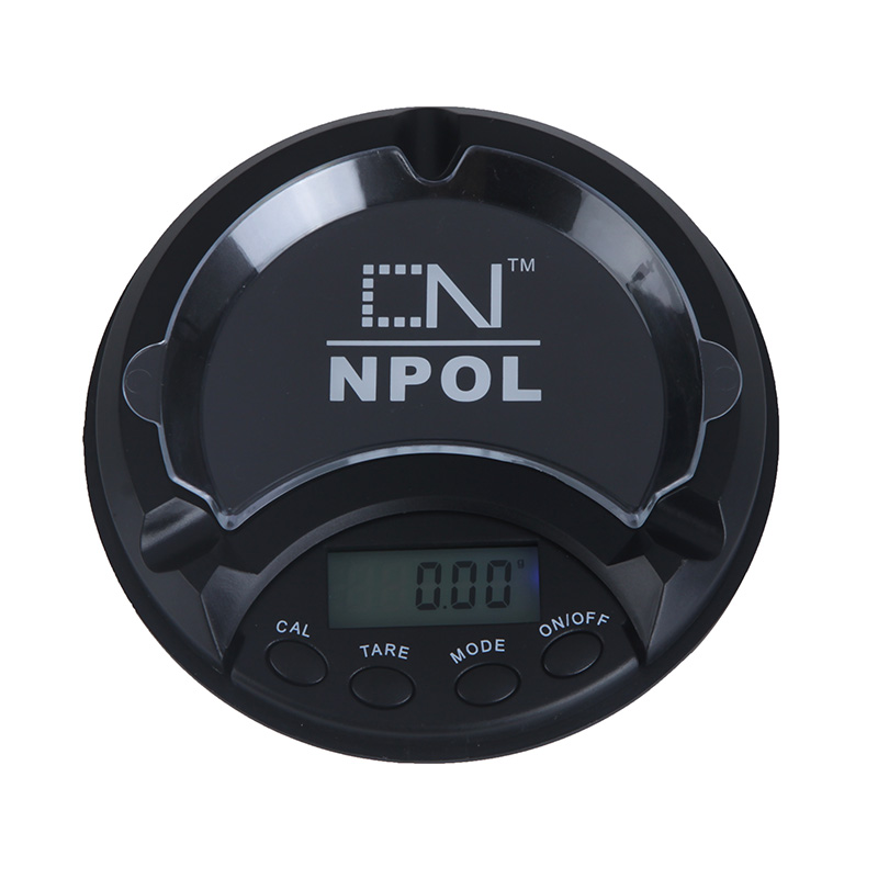 100g/ 0.01g Electronic Digital Scale Ashtray Pocket Jewelry Gold Diamond Scale Weighing Carat Balance LCD Display Blue Backlight