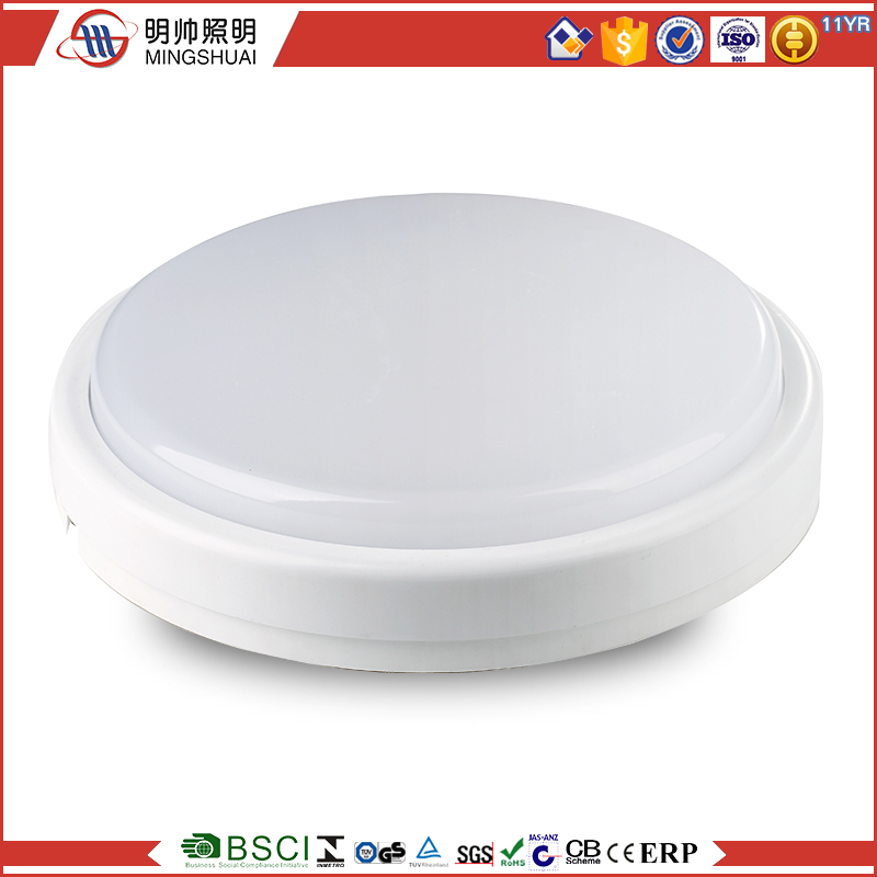 modern design low price round IP44 water proof led bulkhead ceiling light