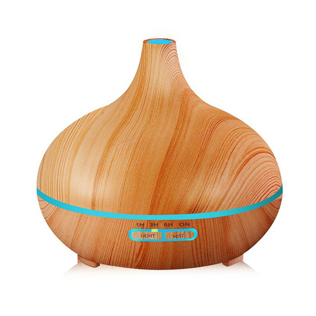 2017 Ultrasonic Machine Bedroom Essential Oil Humidifier Grain Fragrance Machine 300ML light Wood Grain