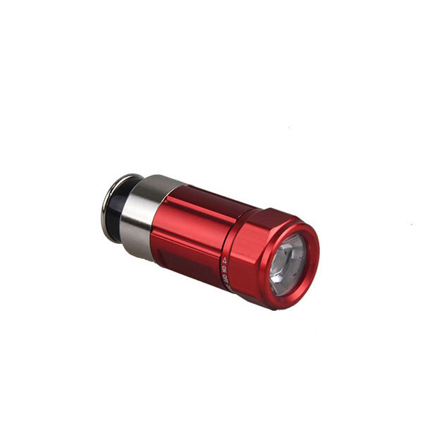 Portable Car Cigarette Lighter Torch Flashlight Mini Rechargeable LED Flashlight