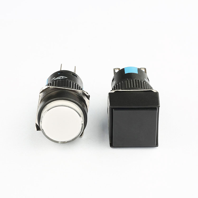 double pole double throw power with led 16mm push button switch