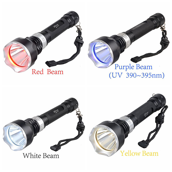 Super Bright High Quality IP68 Waterproof Diving Flashlight Torch Most Powerful 10000 lumens Rotary LED Diving Flashlight