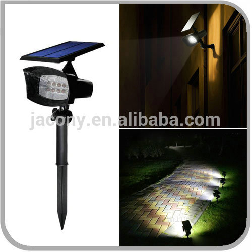 2-In-1 High Power Waterproof Solar LED Garden Spot Light with 8 LED 200LM for Outdoor External (JL-8556)