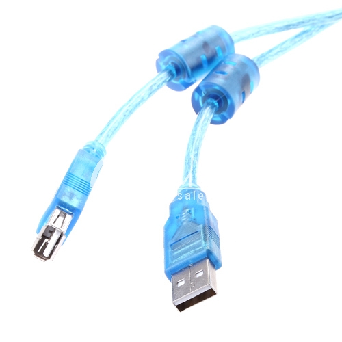 High Quality High Speed 480 Mbps Male to B Male 5M USB Extension Cable Ethernet Cable Computer LAN Internet Network Cord Blue