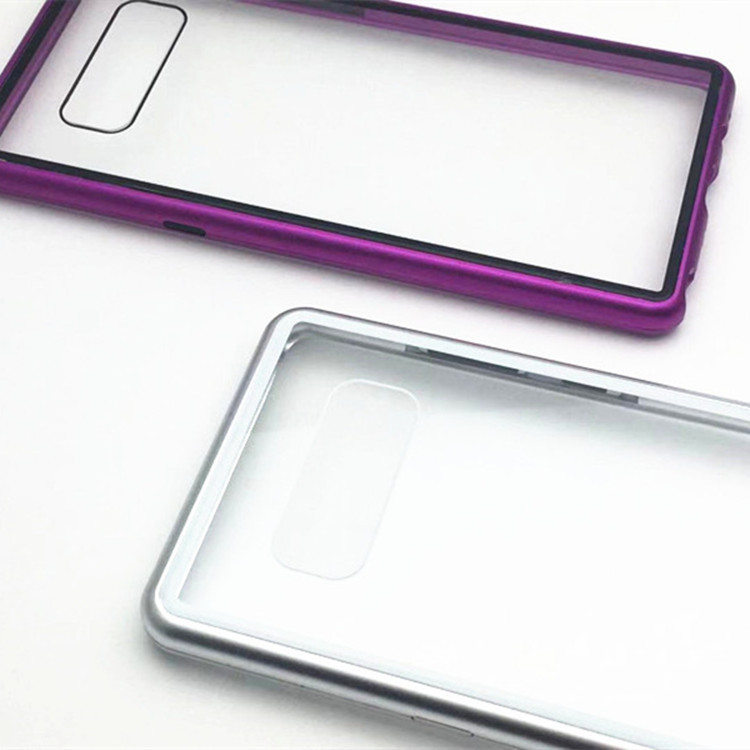 2019 New Arrival 360 Metal frame glass flip  cover explosion Magnetic phone case For Samsung galaxy S9 Plus