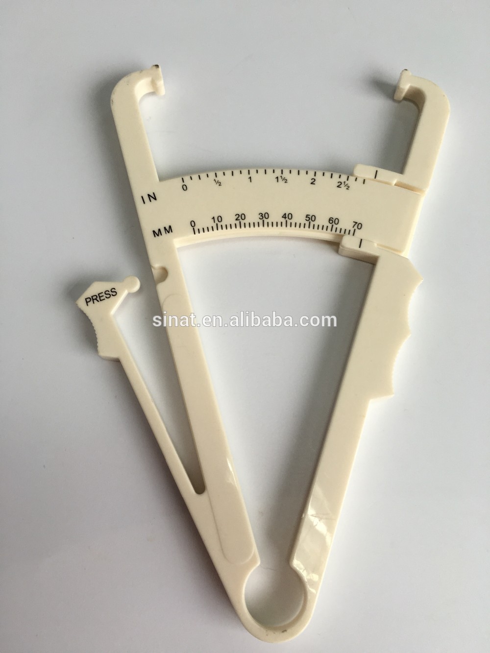 MM INCH Plastic scale body fat measure calculator caliper 60mm