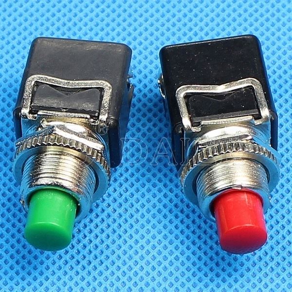 2Pin Screw Terminal 250VAC Momentary Push Push Button