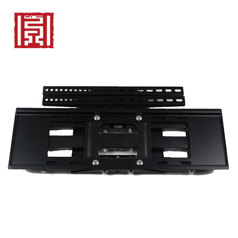 Slim retractable folding extended flip out flat panel tv wall mount