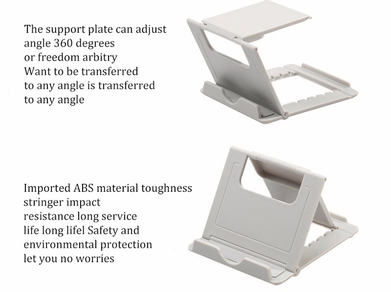 Foldable Cradle Phone Holder Grip Bracket For Tablet Phone Stand Multi-angle Desk Holder For Samsung iPhone Xiaomi HTC