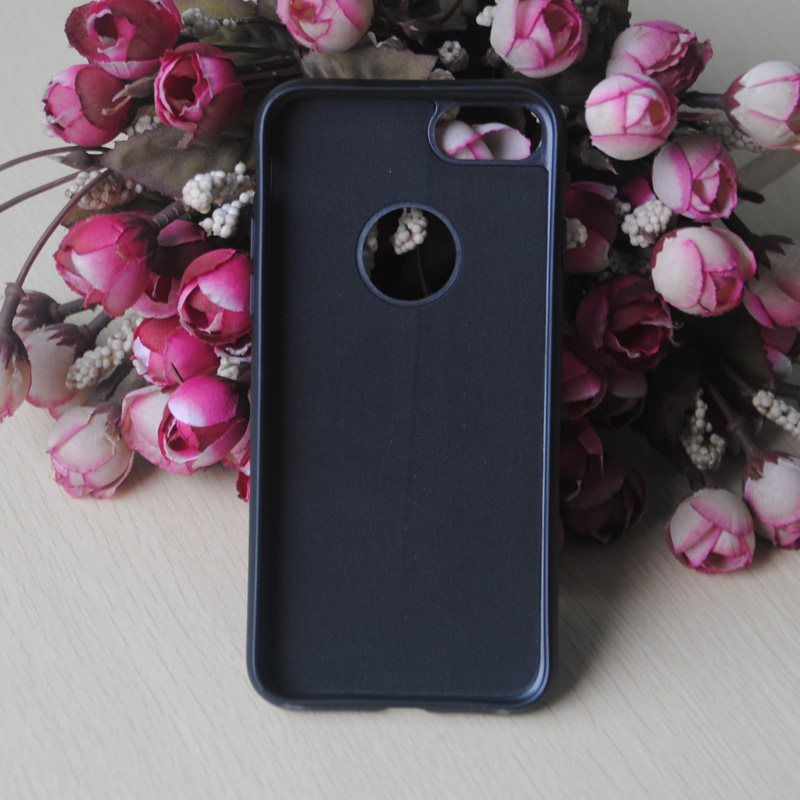 mobile phone TPU Cover+ Aluminum Case for iPhone 7 / 7 plus used with ring buckle