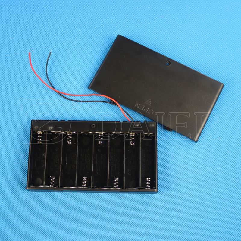 battery holder 12v with cover battery holder 8 aa