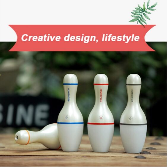 New Arrival Bowling Shape Plastic Linear Grille Air Diffuser Reed Diffuser Plastic Bottle Plastic Ultrasonic Humidifier