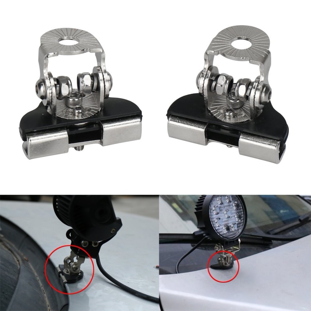 Factory wholesale price 2Pcs 5.6*5*3.5mm J198 Universal steel auto hood led work lights mounting brackets