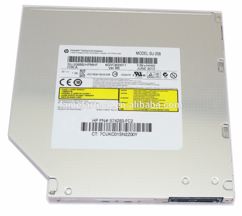 Genuine New SU208 SU-208 DVD Optical Drive 8X DVD Burner 9.5mm Super Slim Laptop Internal SATA Drive dvd writer