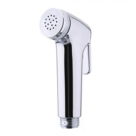 Silver Handheld Toilet Bathroom ABS Bidet Diaper Shower Head Spray Sprayer