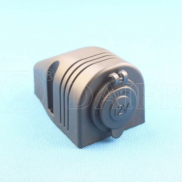 DC Car Multiple Power Socket + Bracket One Hole+Standard Nut+Marine Cover