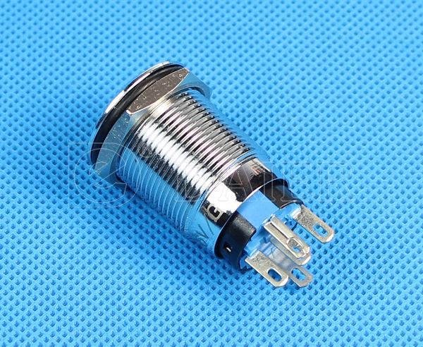IP67 Waterproof Single Pole 6 Pin Dual Color Electric Pushbuttons
