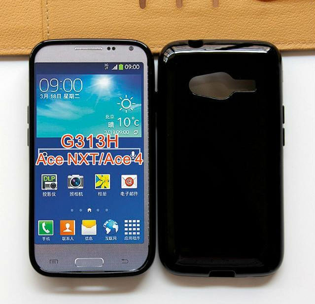 In stock Soft Case TPU Wave Curve Gel Cover Case For Samsung Ace 4