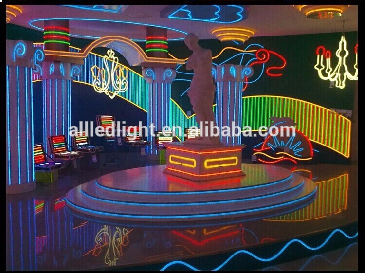 RGB Holiday Decorative Neon Sign Light Flex LED Neon Rope Light Blue Neon Lighting