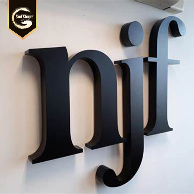 Factory Stainless Steel Non-illuminated 3D Laser Cut Letter Alphabet Number Signs