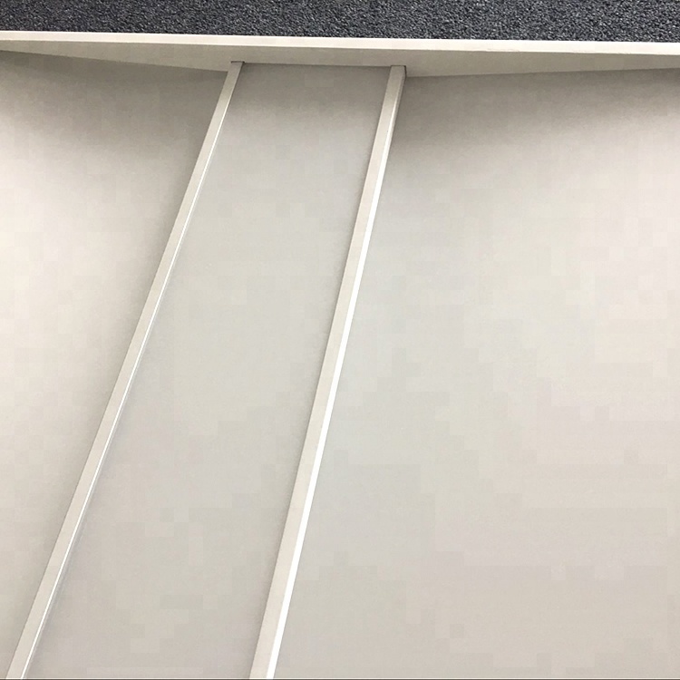 Recessed linear troffer retrofit led panel lighting