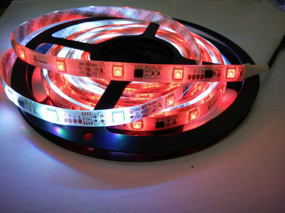 WS 2811 Led Strip Dream Color 30 LEDs/M DC 12V 5050 RGB Auto Change Color Flexible Tape IP 65 Waterproof Light