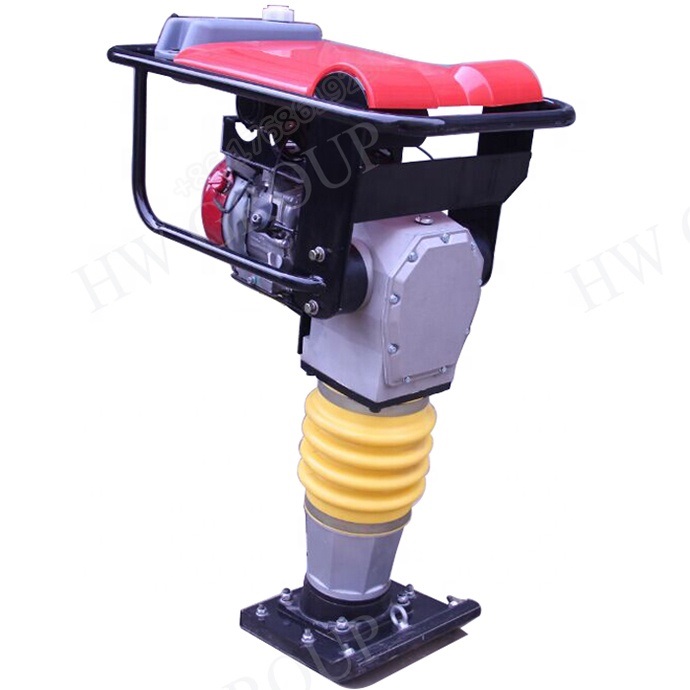 Gasoline jack hammer soil tamping mini vibrating rammer machine