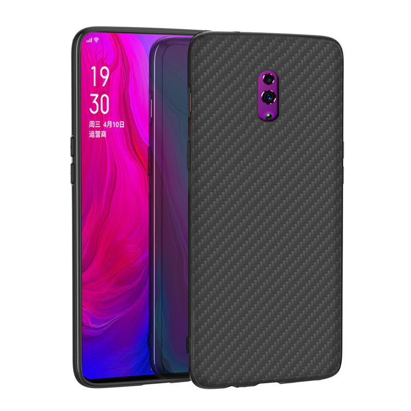 Premium Carbon Fiber  Case Full Sides Protective Shell Back shockproof Cover Design For OPPO Reno