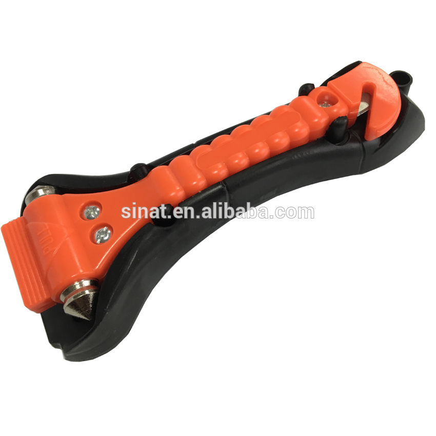 Orange color Vehicle Window Breaker Escape hammer 17.5cm